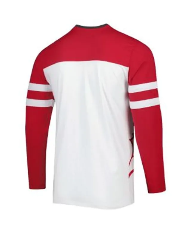 Men's Nike White/Orange Tampa Bay Buccaneers Throwback Raglan Long Sleeve  T-Shirt