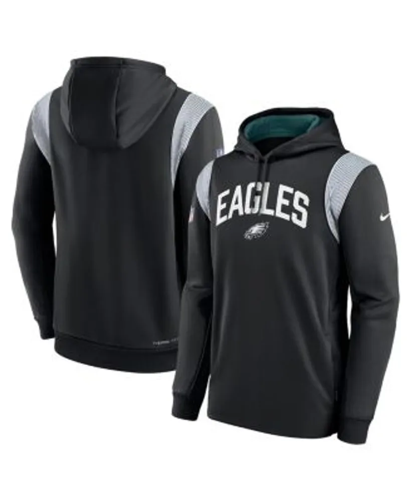 Philadelphia Eagles Nike Sideline Logo Performance Pullover Hoodie - Gray