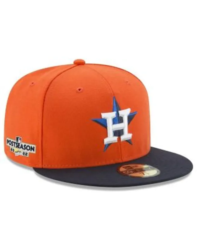 Men's New Era Navy Houston Astros 2022 Postseason Road Side Patch 59FIFTY Fitted Hat