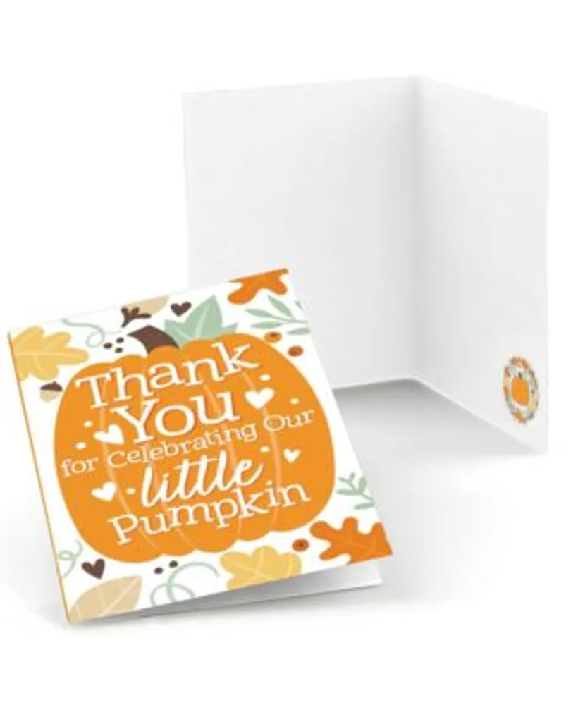 Fall Pumpkin Thank You Card