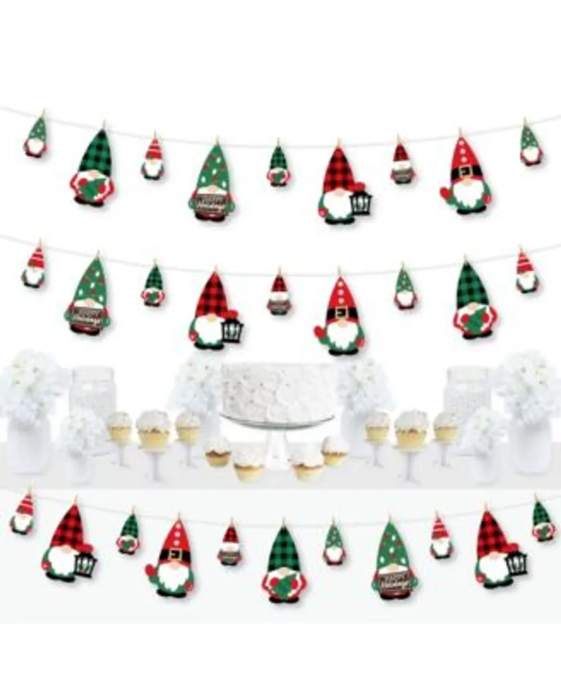 Big Dot Of Happiness Christmas Gnomes - Assorted Holiday Party
