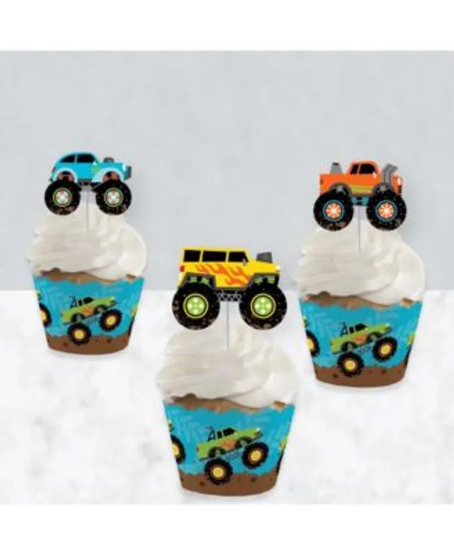 Big Dot of Happiness Scoop Up the Fun - Ice Cream - Dessert Cupcake Toppers  - Clear Treat Picks 24 Ct