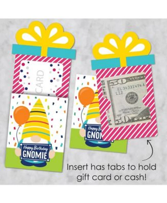 Big Dot of Happiness Gnome Birthday - Happy Birthday Party Money and Gift  Card Holders - Set of 8 | Hawthorn Mall