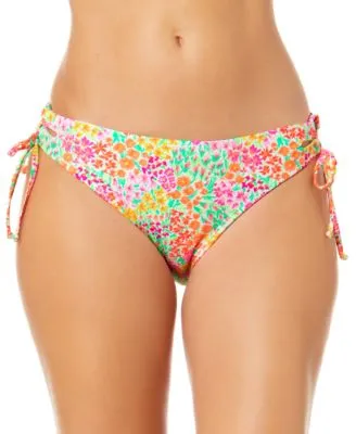 Juniors' Sun Garden Lace-Up Hipster Bikini Bottoms, Created for Macy's