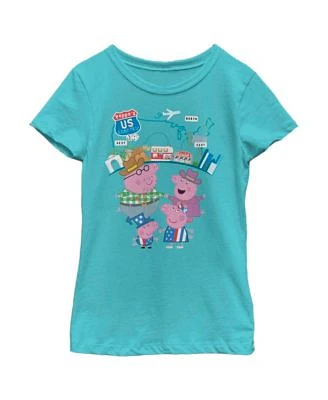 Girl's Peppa Pig Family Road Trip Child T-Shirt