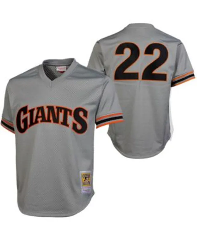 Mitchell & Ness Men's Mitchell & Ness Will Clark Black San Francisco Giants  Fashion Cooperstown Collection Mesh Batting Practice Jersey