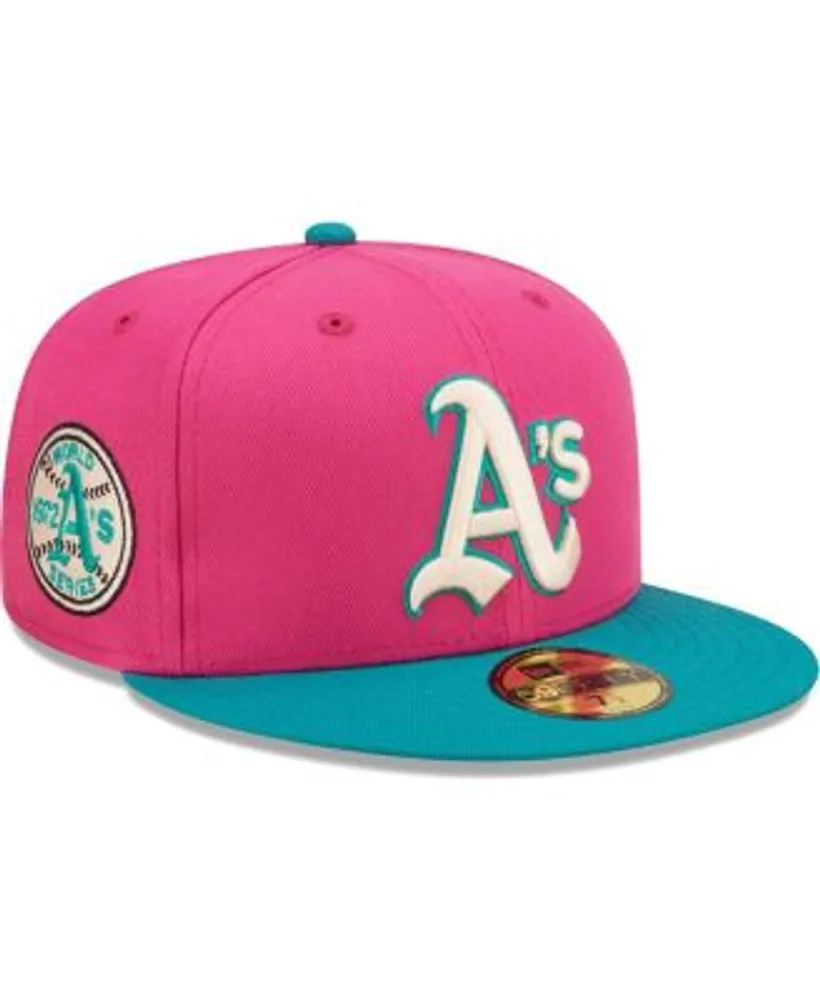 Men's New Era Green Oakland Athletics Cooperstown Collection Logo 59FIFTY Fitted Hat