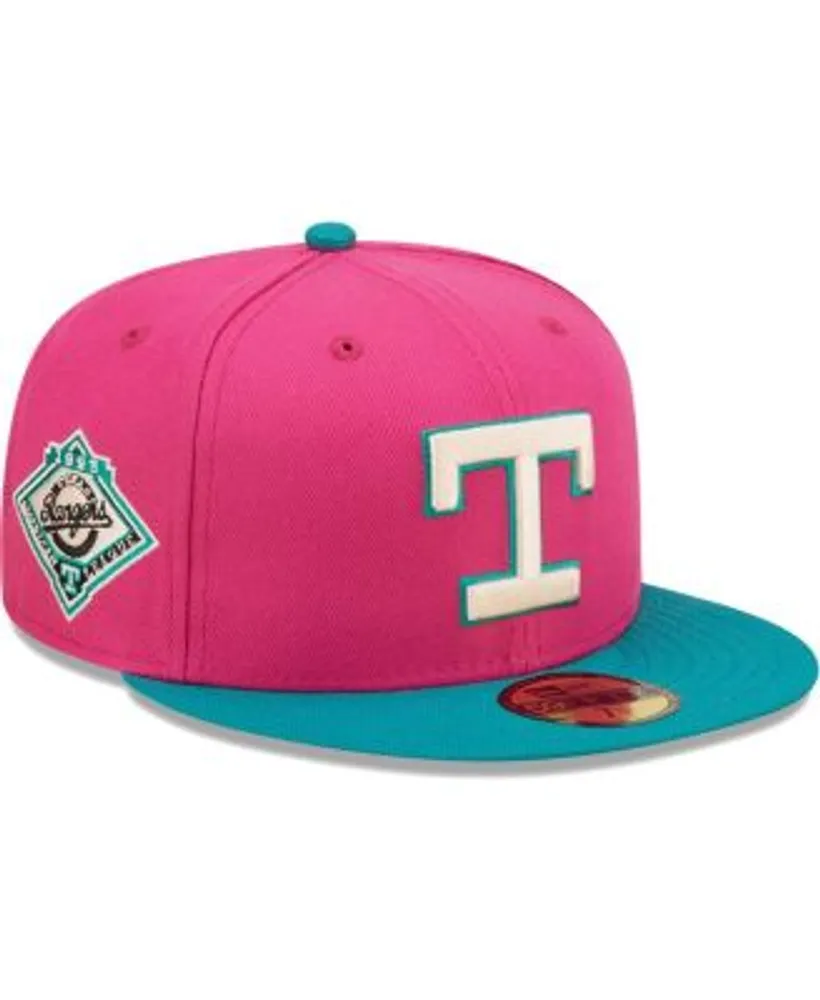 Men's New Era Pink/Green New York Yankees Cooperstown Collection Yankee  Stadium Passion Forest 59FIFTY Fitted Hat 