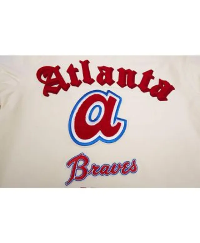 Men's Pro Standard Cream Atlanta Braves Cooperstown Collection Old