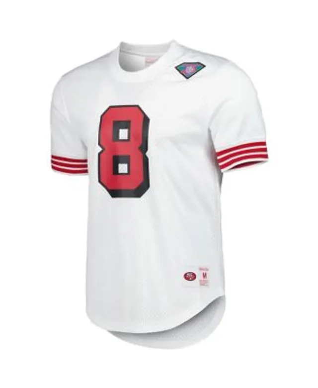 Men's Mitchell & Ness Steve Young Black San Francisco 49ers Retired Player Name Number Mesh Top Size: Small