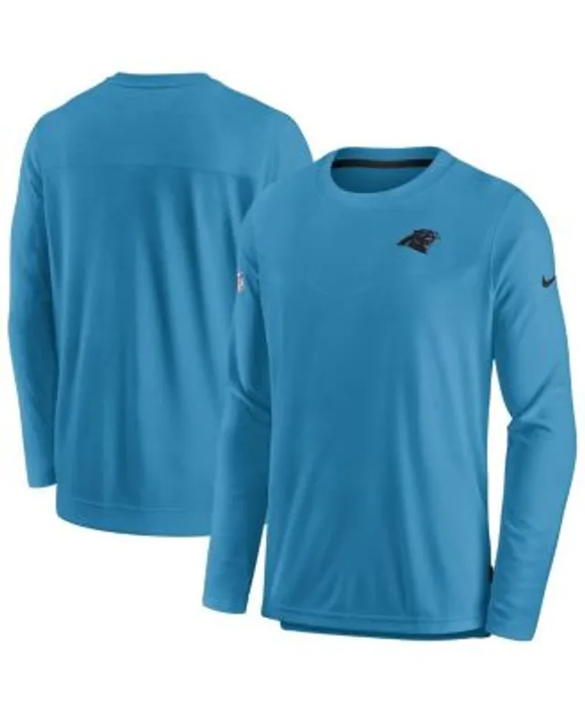 Carolina Panthers Nike Sideline Lockup Performance Long Sleeve T-Shirt -  Blue