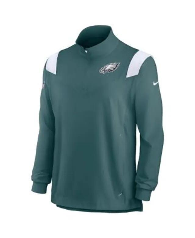 Men's Nike White Dallas Cowboys Sideline Coach Chevron Lockup Quarter-Zip  Long Sleeve Top