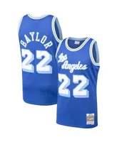 Men's Mitchell & Ness Jerry West Royal Los Angeles Lakers Hardwood Classics  1960-61 Swingman Jersey