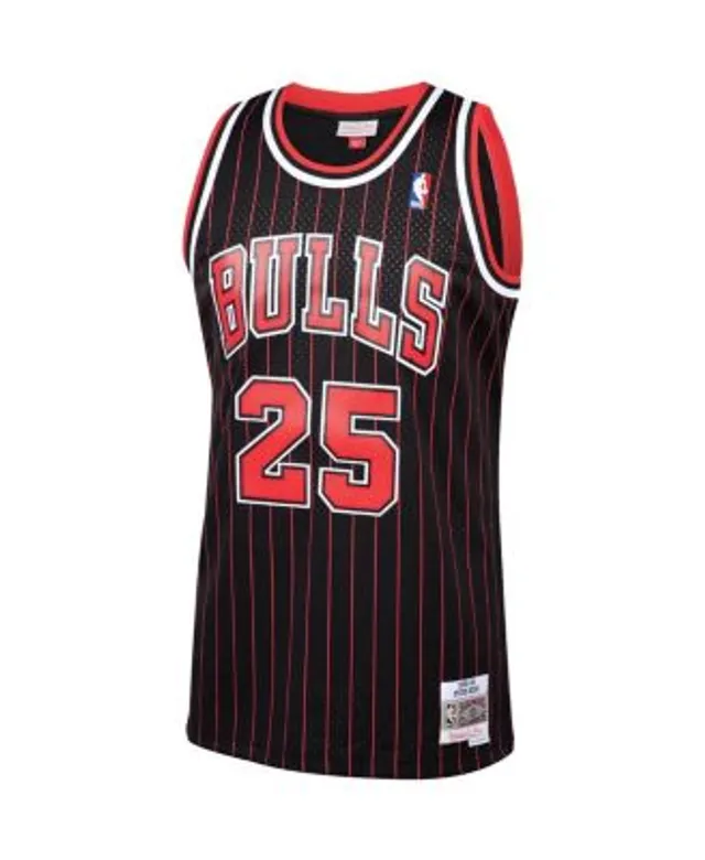 Men's Mitchell & Ness Steve Kerr Black Chicago Bulls 1995-96 Hardwood Classics Swingman Player Jersey