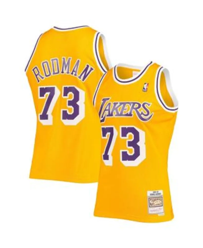 Men's Mitchell & Ness Dennis Rodman Royal Detroit Pistons 1988-89
