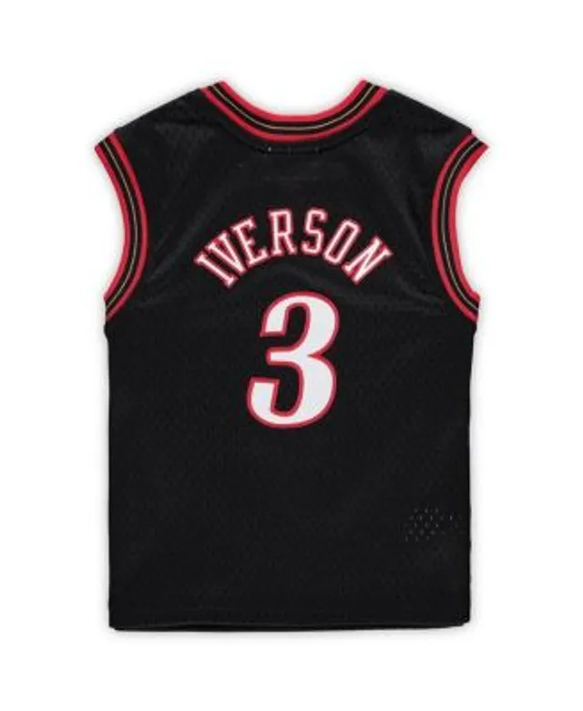 Mitchell & Ness Boys and Girls Infant Allen Iverson Red Philadelphia 76ers  1996/97 Hardwood Classics Retired Player Jersey