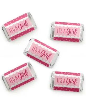 Girl Baby Shower Candy It's A Girl Pink Hershey's Kisses Candy (100 Count)  - No Assembly Required 