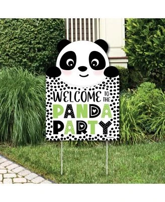 Party Like a Panda Bear - Party Decorations - Party Welcome Yard Sign