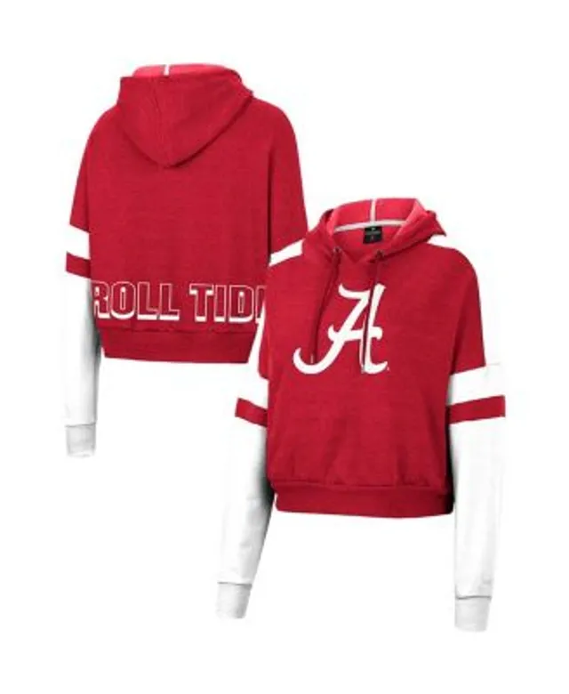 Alabama Crimson Tide Stadium Athletic Women's Arched Name Full-Zip Hoodie - Black, Size: Medium