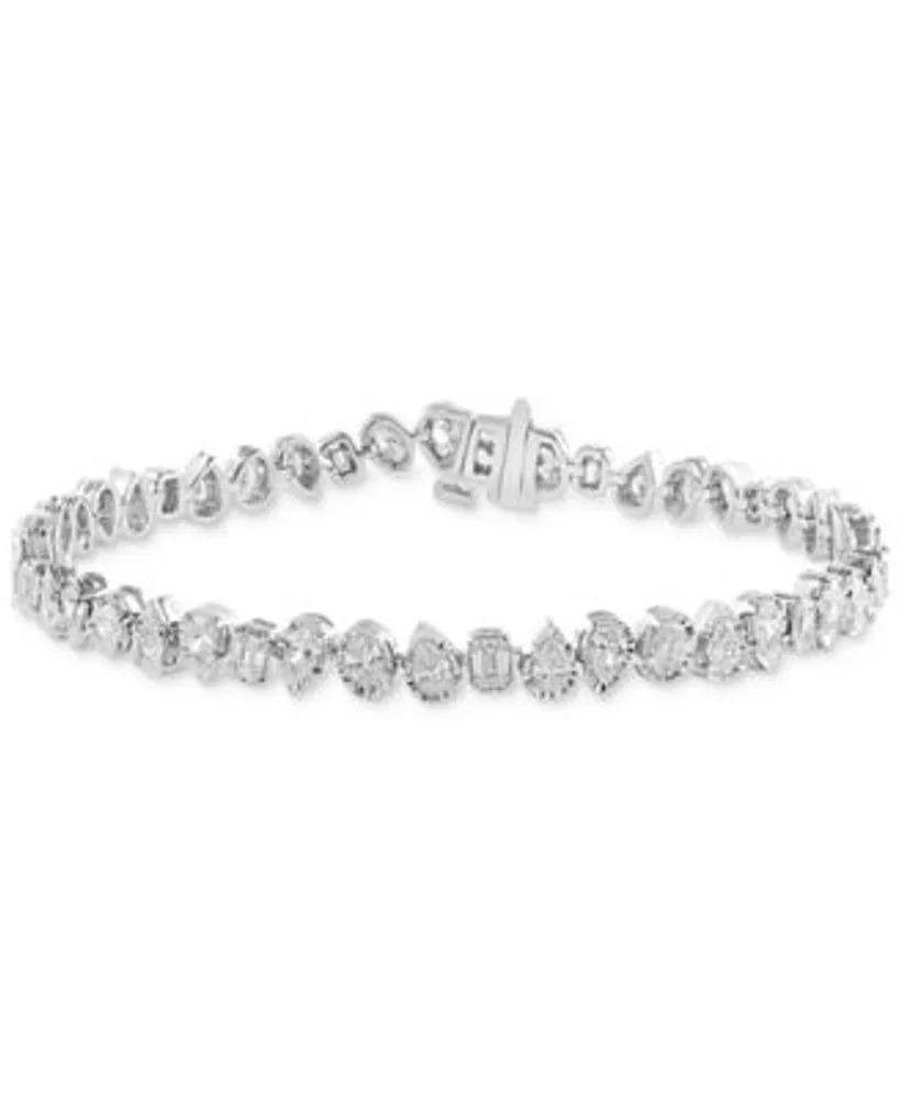 Macy's Diamond Bangle Bracelet in 14K White Gold (1 Ct. t.w.) - Multi