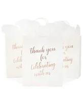 Rainbow Gift Bags with Handles and White Tissue Paper (15 Pack