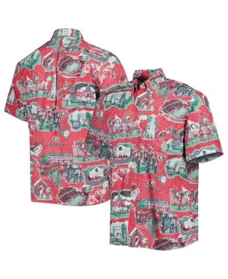 Men's Milwaukee Brewers Reyn Spooner Navy Aloha Button-Down Shirt