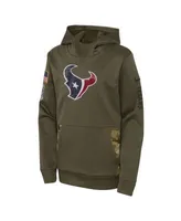 Youth Nike Olive Seattle Seahawks 2022 Salute to Service Performance Pullover Hoodie