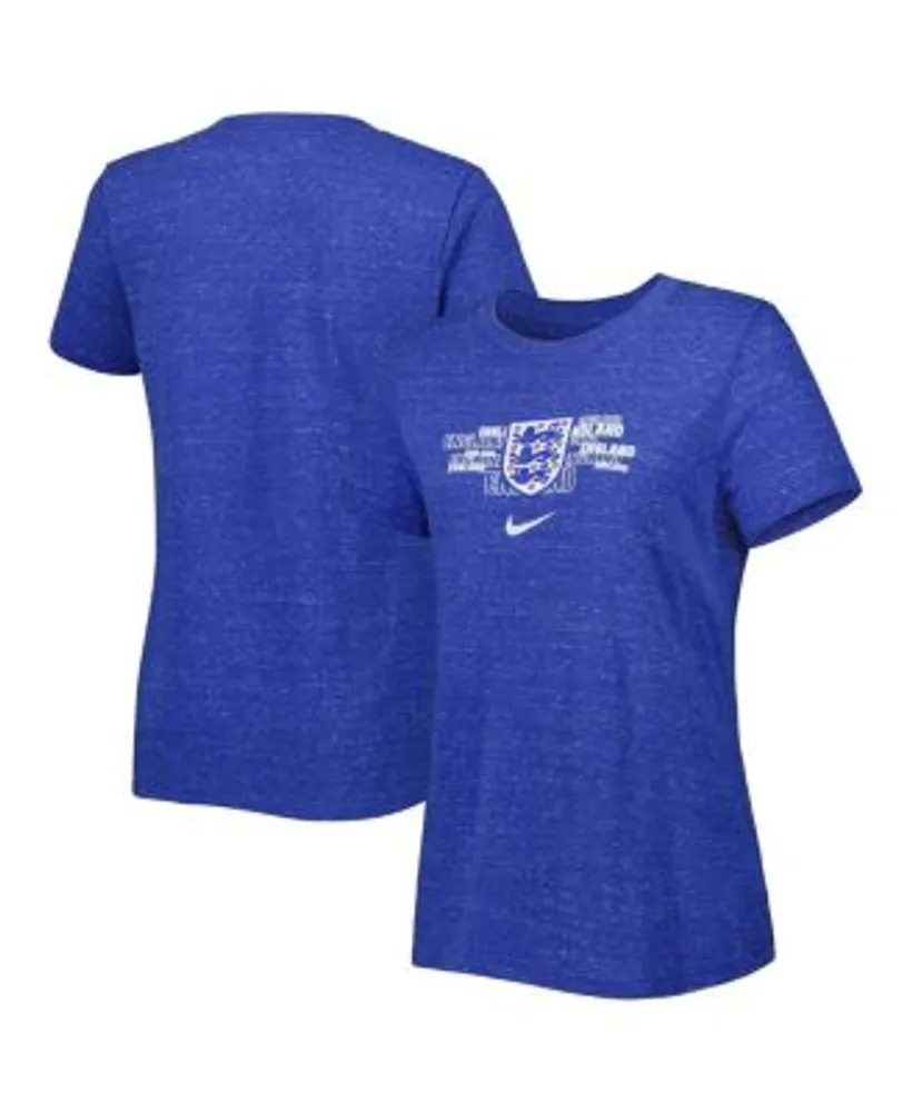 New Era Women's Chicago Cubs Blue Dipdye Scoop V-Neck