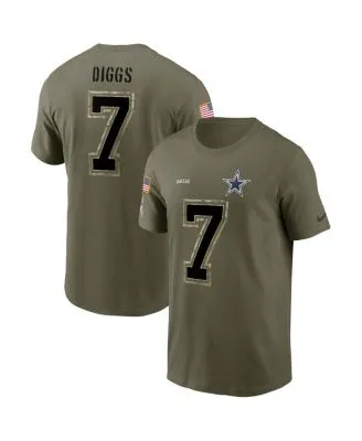 Micah Parsons Dallas Cowboys Nike 2022 Salute To Service Name & Number T- Shirt - Olive