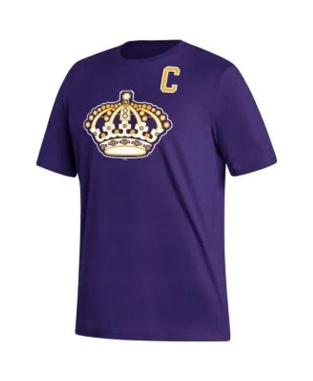 Anze Kopitar Los Angeles Kings adidas Reverse Retro 2.0 Name & Number T- Shirt - Purple