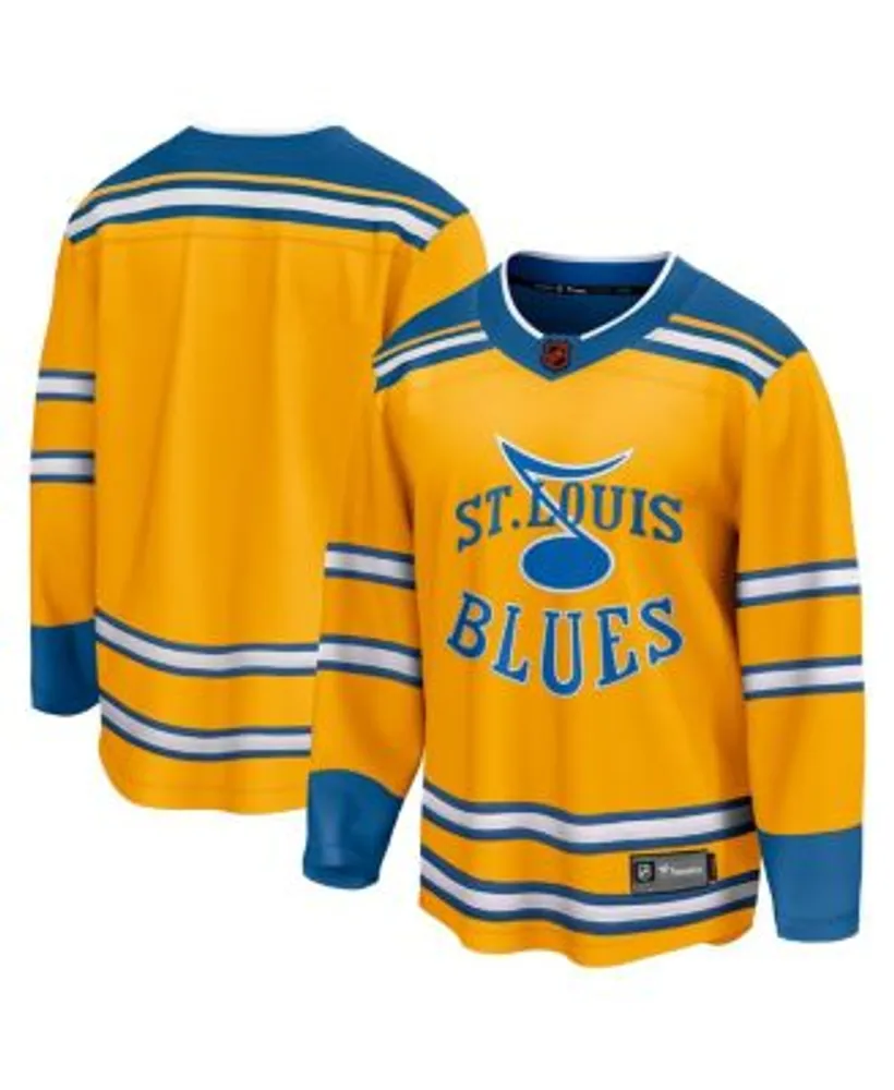 Men's Fanatics Branded Yellow St. Louis Blues Special Edition 2.0 Breakaway Blank Jersey