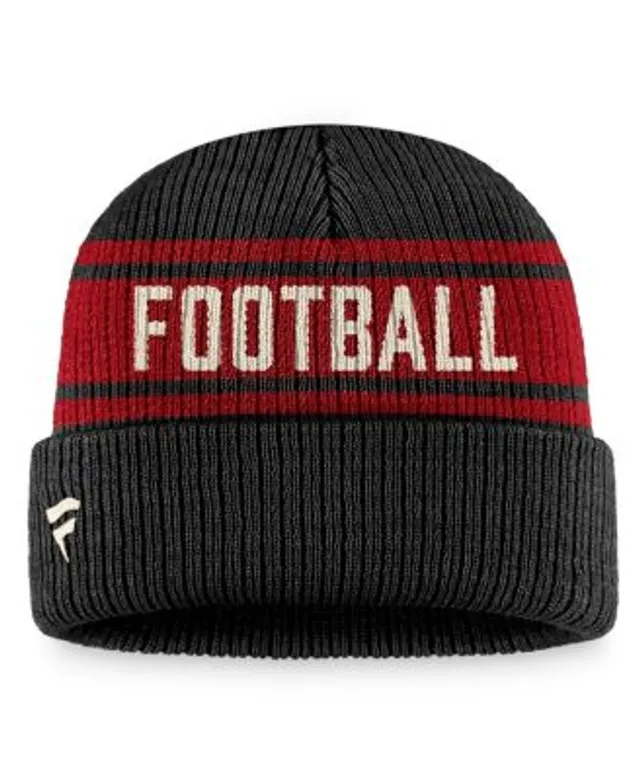 Men's New Era Black Arizona Cardinals 2022 Sideline Ink Dye Tonal Cuffed Knit  Hat