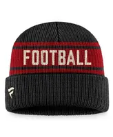 Men's Fanatics Branded Navy/Red Cleveland Indians Cooperstown Collection True Classic Retro Cuffed Knit Hat