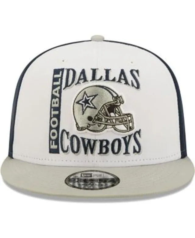 Men's New Era Navy/Gray Dallas Cowboys Team Script 9FIFTY Snapback Hat