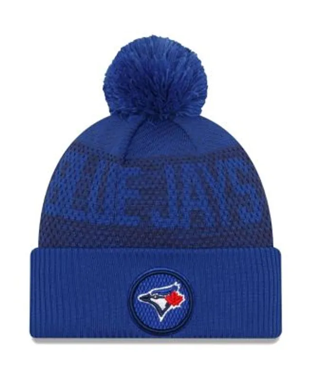 Toronto Blue Blue Jays STRIPED Knit Beanie Hat by New Era