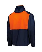 Women's Detroit Tigers Columbia Navy/Orange Flash Forward Windbreaker Jacket