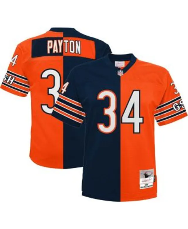 Walter Payton Chicago Bears Mitchell & Ness Big & Tall Retired Player Name  & Number Long Sleeve Top - Navy