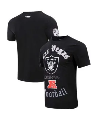 Las Vegas Raiders New Era Throwback Raglan Long Sleeve T-Shirt - Black