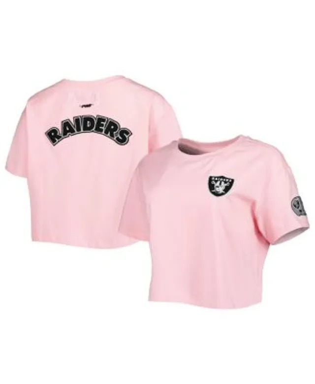 Women's Las Vegas Raiders New Era Black Crop Long Sleeve T-Shirt