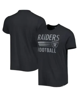 NFL Shop Las Vegas Raiders Black Wordmark Logo Tri-Blend Merch