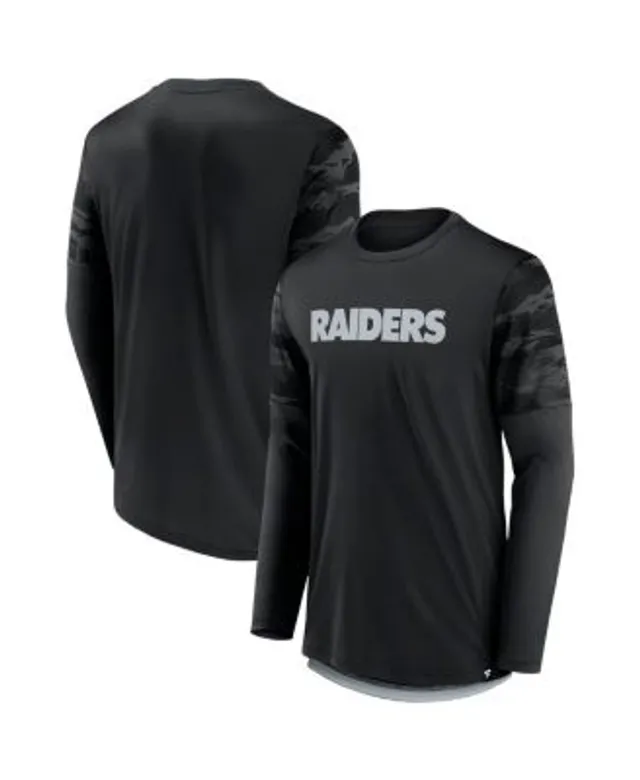 Las Vegas Raiders Fanatics Branded Go the Distance Long Sleeve T-Shirt -  Black