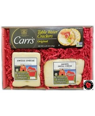 "Wisconsin Classic Swiss Cheese & Cracker" Gift Box, Wisconsin Cheese Company