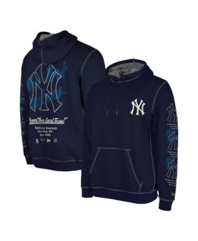 Stitches Men's Navy, Gray New York Yankees Team Pullover Hoodie