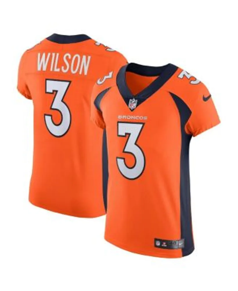 Men's Nike Russell Wilson Orange Denver Broncos Vapor Elite Jersey