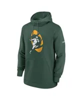 Green Bay Packers Nike Sideline Athletic Stack Performance Pullover Hoodie  - Green