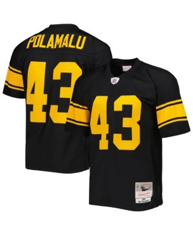 Mitchell & Ness Troy Polamalu Pittsburgh Steelers Black/Gold 2005 Split  Legacy Replica Jersey