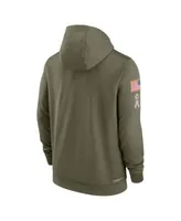 New Orleans Saints Nike Therma Pullover Hoodie - Mens