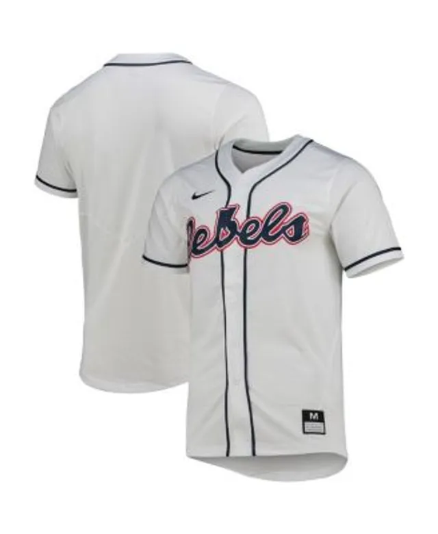 Ole Miss Rebels Nike Replica Full-Button Baseball Jersey - Powder Blue