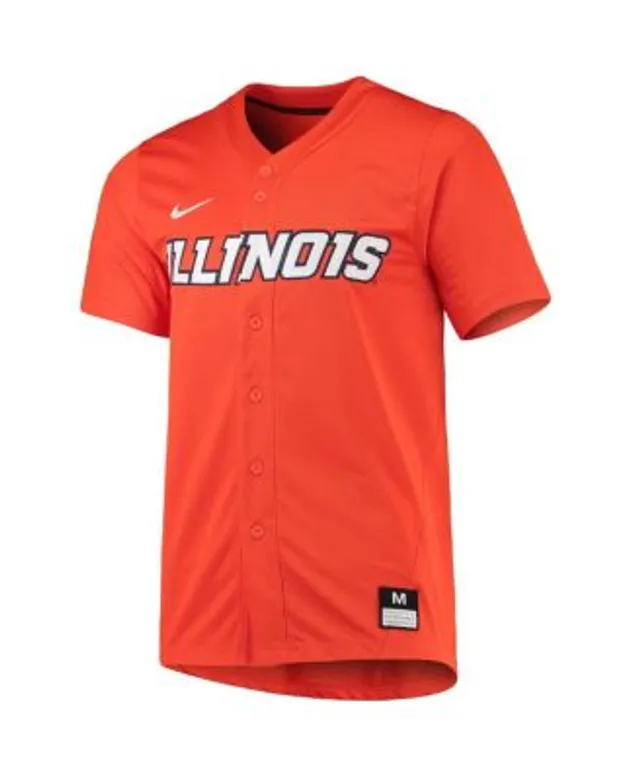 Fighting Illini Youth White Basketball jersey with orange stitched