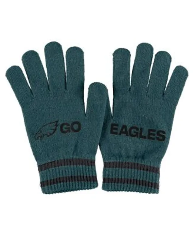 WEAR by Erin Andrews Women's Midnight Green Philadelphia Eagles Double  Jacquard Cuffed Knit Hat with Pom and Gloves Set